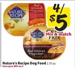 Winn Dixie Nature's Recipe Dog Food offer