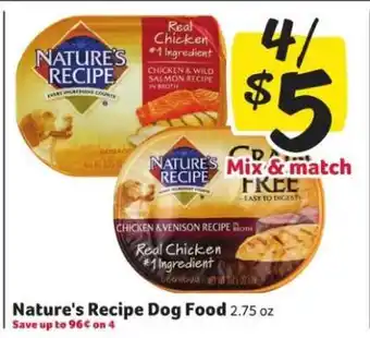 Winn Dixie Nature's Recipe Dog Food offer