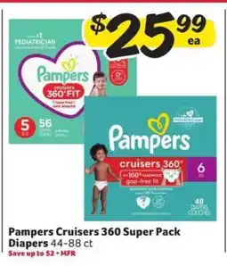 Winn Dixie Pampers Cruisers 360 Super Pack Diapers offer