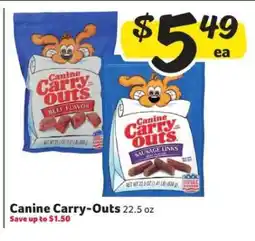 Winn Dixie Canine Carry-Outs offer