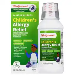 Walgreens 24 Hour Children's Allergy Relief Cetirizine Oral Solution Grape offer