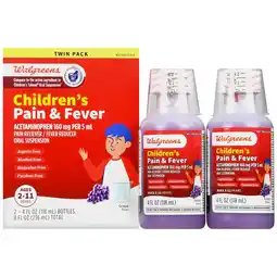 Walgreens Children's Pain & Fever Liquid Grape offer
