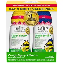 Walgreens Children's Cough Syrup Mucus Day & Night Pack Natural Mixed Berry offer