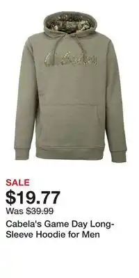 Cabela's Cabela's Game Day Long-Sleeve Hoodie for Men offer