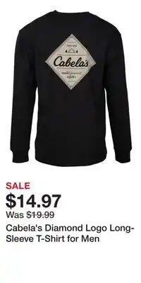Cabela's Cabela's Diamond Logo Long-Sleeve T-Shirt for Men offer