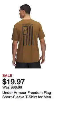 Cabela's Under Armour Freedom Flag Short-Sleeve T-Shirt for Men offer
