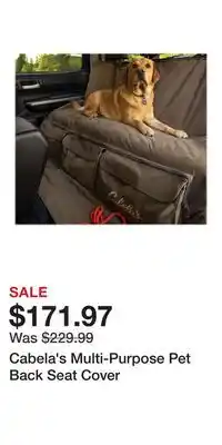 Cabela's Cabela's Multi-Purpose Pet Back Seat Cover offer