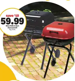Meijer Meco Walk-A-Bout Charcoal Grill offer
