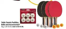 Meijer Table Tennis Paddles and Balls and Accessories offer