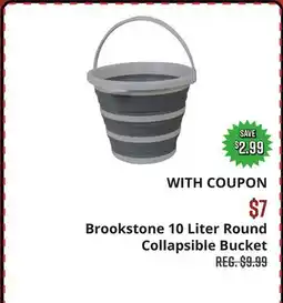 Big 5 Brookstone 10 Liter Round Collapsible Bucket offer