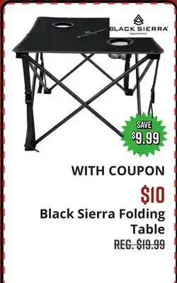 Big 5 Black Sierra Folding Table offer