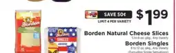 ShopRite Borden Natural Cheese Slices / Borden Singles offer