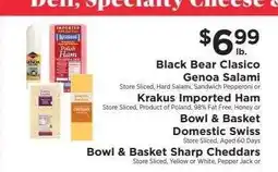ShopRite Black Bear Clasico Genoa Salami offer