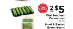 ShopRite Mini Seedless Cucumbers offer