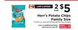 ShopRite Herr’s Potato Chips Family Size offer