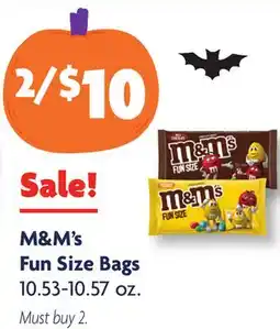 Family Dollar M&M's Fun Size Bags offer