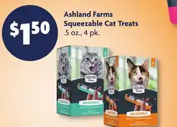 Family Dollar Ashland Farms Squeezable Cat Treats offer