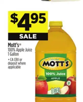 Dollar General Mott's 100% Apple Juice offer