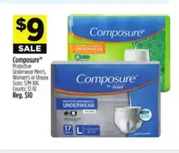 Dollar General Composure TM Protective Underwear Men's, Women's or Unisex Sizes: offer