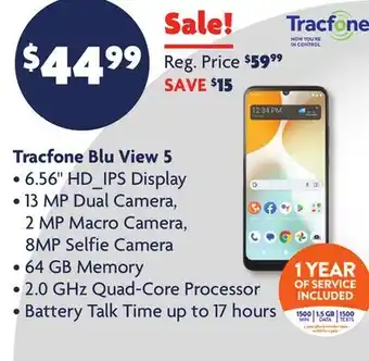 Family Dollar Tracfone Blu View 5 offer