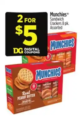 Dollar General Munchies Sandwich Crackers offer