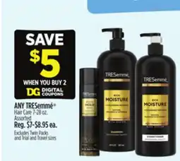 Dollar General ANY TRESemmé Hair Care offer