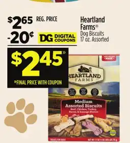 Dollar General Heartland Farms Dog Biscuits offer