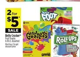 Dollar General Betty Crocker TM Fruit Snacks offer