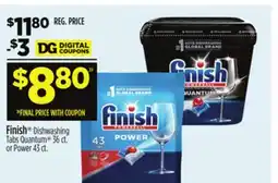 Dollar General Finish Dishwashing Tabs Quantum offer