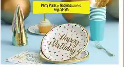 Dollar General Party Plates or Napkins offer