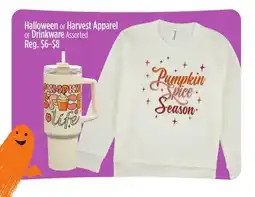 Dollar General Halloween or Harvest Apparel or Drinkware offer