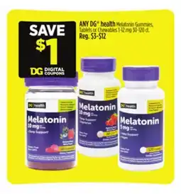 Dollar General ANY DG health offer