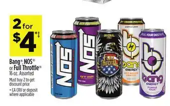 Dollar General Bang , NOS or Full Throttle offer