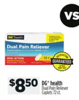 Dollar General DG health Dual Pain Reliever Caplets offer