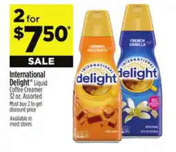 Dollar General International Delight Liquid Coffee Creamer offer