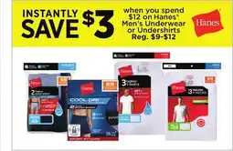 Dollar General Hanes Men's Underwear or Undershirts offer