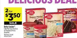 Dollar General Betty Crocker TM Cake Mix 13.25-14.25 oz. or Frosting 12-16 oz offer