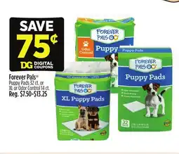 Dollar General Forever Pals Puppy Pads 32 ct. or XL or Odor Control 14 ct offer