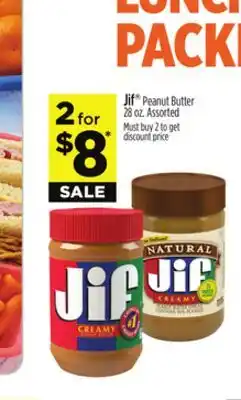 Dollar General Jif Peanut Butter offer