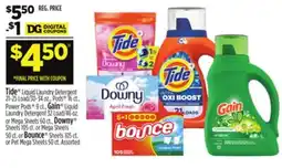 Dollar General Tide or Gain or Downy or Bounce offer