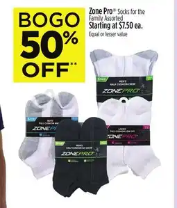 Dollar General Zone Pro Socks for the Family offer