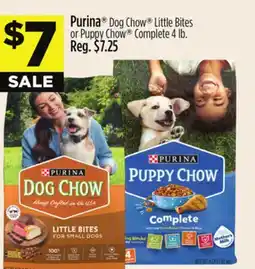 Dollar General Purina Dog Chow Little Bites or Puppy Chow Complete offer