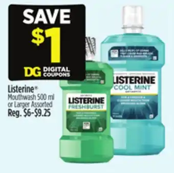 Dollar General Listerine Mouthwash offer
