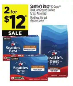 Dollar General Seattle's Best K-Cups 10 ct. or Ground Coffee 12 oz offer