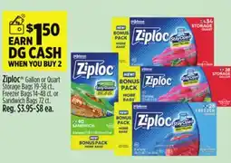 Dollar General Ziploc offer