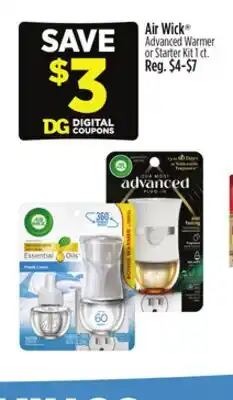 Dollar General Air Wick Advanced Warmer or Starter Kit offer