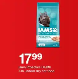 Target Iams Proactive Health 7-lb. indoor dry cat food offer