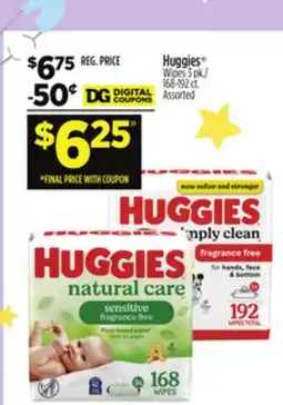 Dollar General Huggies Wipes offer