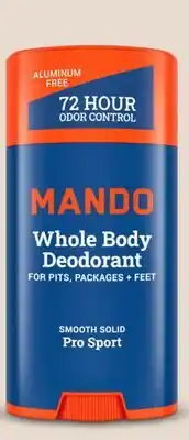 Target Mando 2.6-oz. whole body deodorant stick offer