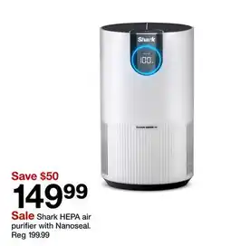 Target Shark HEPA air purifier with Nanoseal offer